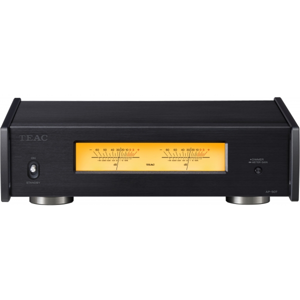 Teac AP-507 立體聲功率擴音機（黑色）：350W BTL輸出、NCOREx模組、無應力腳釘